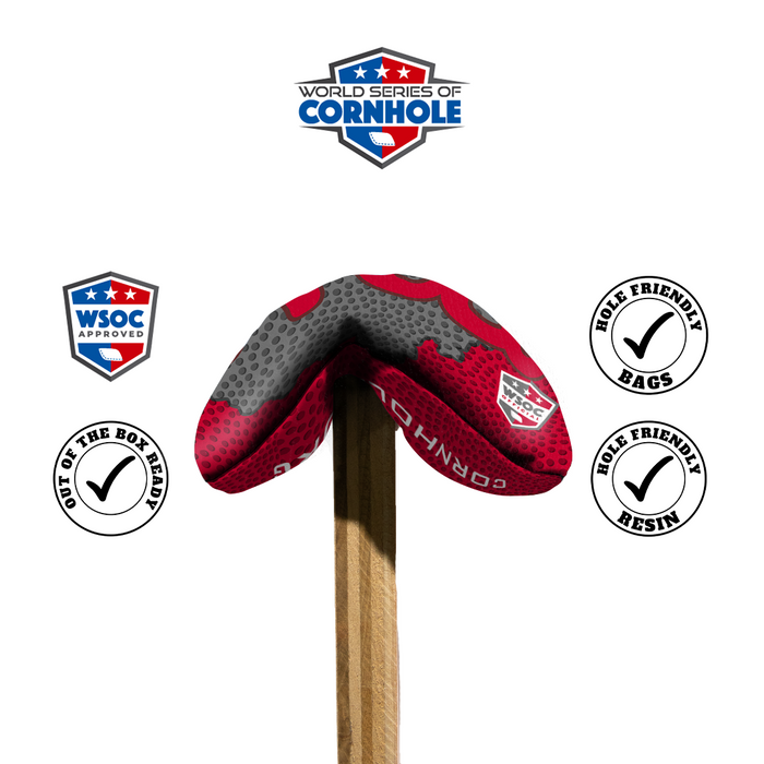 World Series of Cornhole 6-IN Professional Cornhole Bag - Ohio Script Light by World Series of Cornhole
