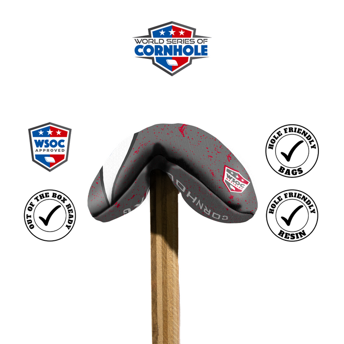 World Series of Cornhole 6-IN Professional Cornhole Bag - OH IO Talk Bubble Light by World Series of Cornhole