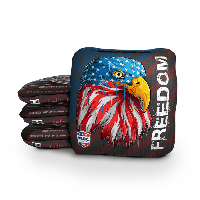 World Series of Cornhole 6-IN Professional Cornhole Bag - Liberty and Freedom Eagle by World Series of Cornhole