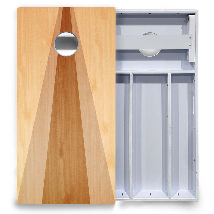 World Series of Cornhole Board Official All-Weather - Two Toned Triangle to Hole by World Series of Cornhole