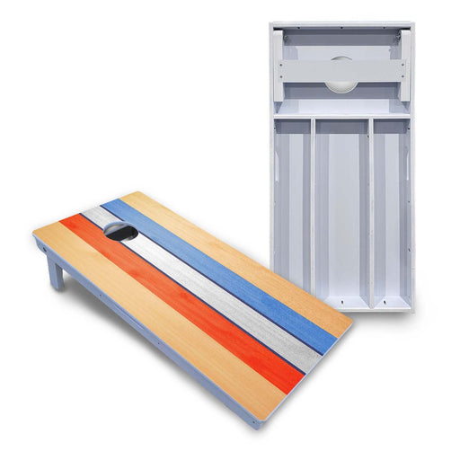 World Series of Cornhole Board Official All-Weather - Retro Red White And Blue by World Series of Cornhole