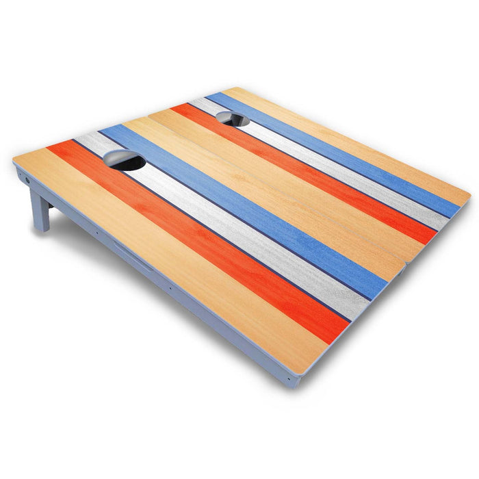 World Series of Cornhole Board Official All-Weather - Retro Red White And Blue by World Series of Cornhole
