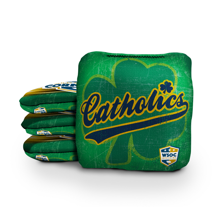 World Series of Cornhole 6-IN Professional Cornhole Bag - Notre Dame Catholics by World Series of Cornhole