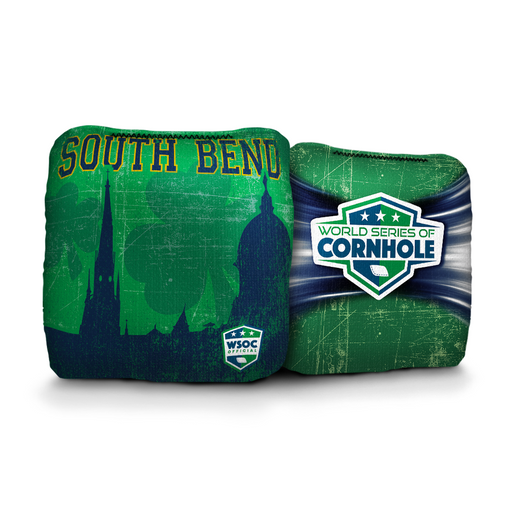 World Series of Cornhole 6-IN Professional Cornhole Bag - Notre Dame Silhouette by World Series of Cornhole