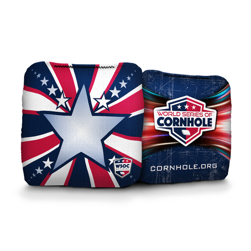 World Series of Cornhole 6-IN Professional Cornhole Bag - Patriotic Freedom by World Series of Cornhole