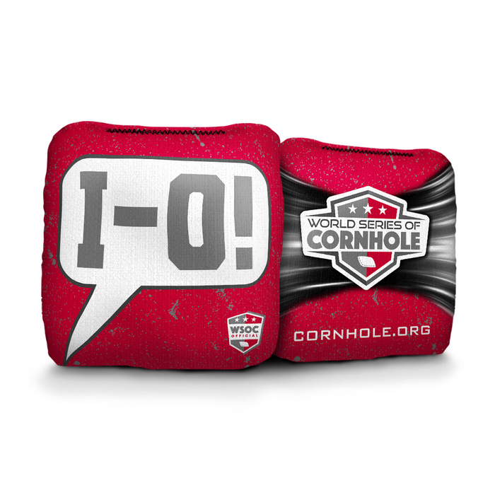World Series of Cornhole 6-IN Professional Cornhole Bag - OH IO Talk Bubble Light by World Series of Cornhole