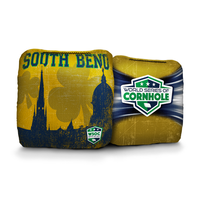 World Series of Cornhole 6-IN Professional Cornhole Bag - Notre Dame Silhouette by World Series of Cornhole