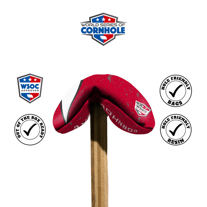World Series of Cornhole 6-IN Professional Cornhole Bag - OH IO Talk Bubble Light by World Series of Cornhole