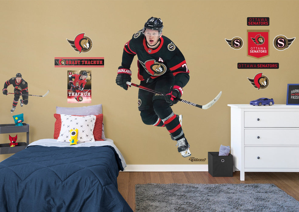 Brady Tkachuk - RealBig Collection - Official NHL - Ottawa Senators - Reusable Vinyl Wall Decals #2