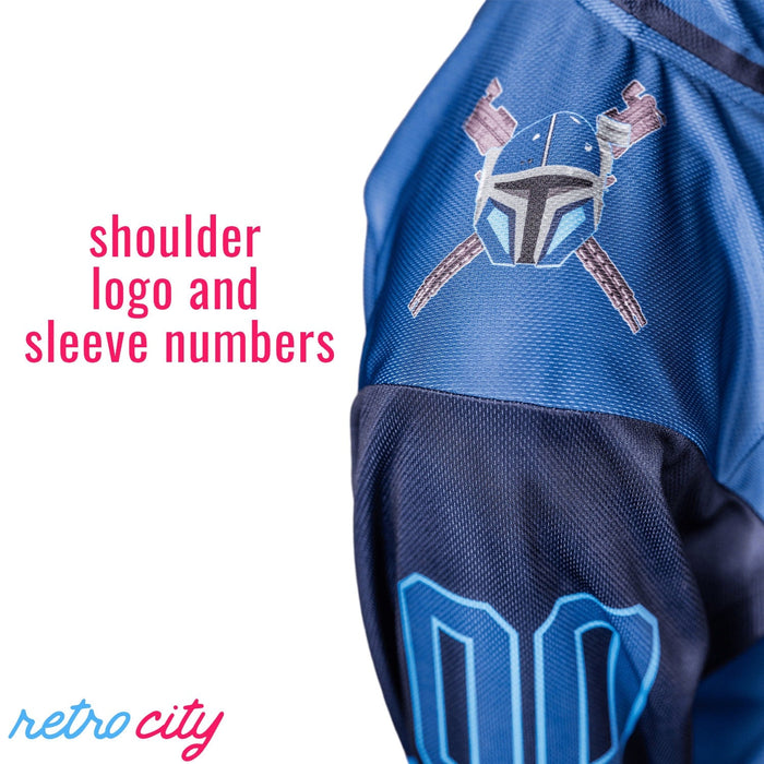 Paz Vizsla Bounty Hunters Din Djarin Hockey Jersey Sweater