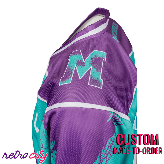 Monstropolis Monsters Hockey Jersey Sweater (Teal)