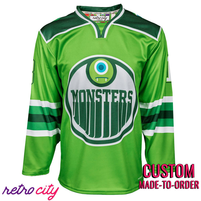 Monstropolis Monsters Hockey Jersey Sweater (Green)