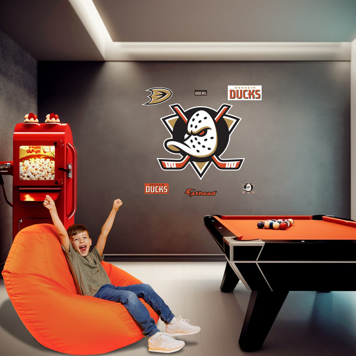 Anaheim Ducks - RealBig Logo Collection - Official NHL - Reusable Vinyl Wall Decals