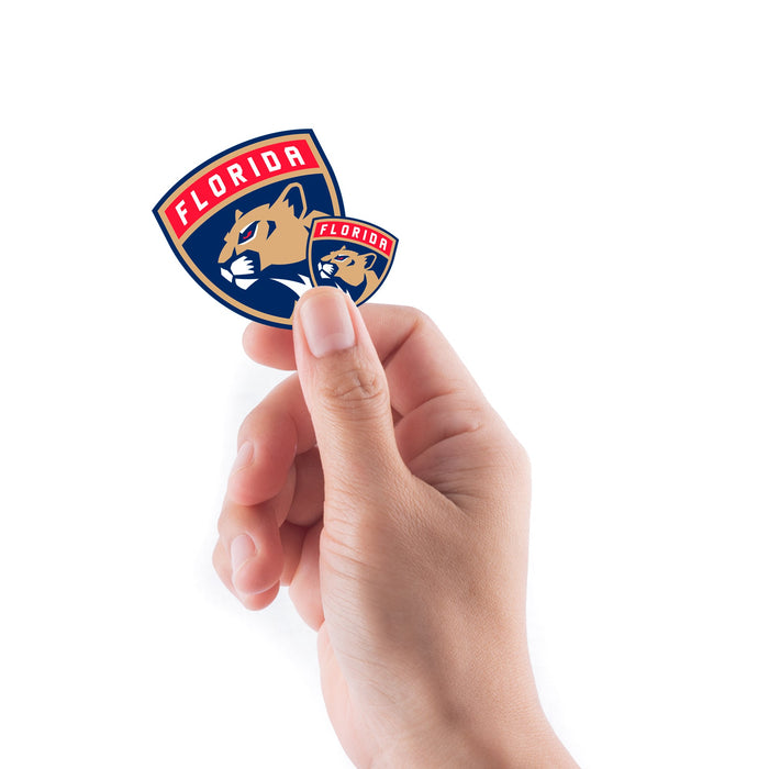 Florida Panthers - 5 Logo Minis (Mixed Sizes) - Official NHL - Reusable Vinyl Decals