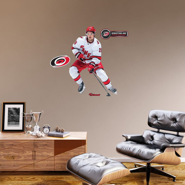 Sebastian Aho - RealBig Collection - Official NHL - Carolina Hurricanes - Reusable Vinyl Wall Decals #2