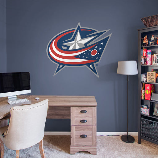 Columbus Blue Jackets - RealBig Logo Collection - Official NHL - Reusable Vinyl Wall Decals