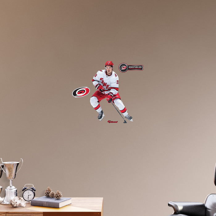 Sebastian Aho - RealBig Collection - Official NHL - Carolina Hurricanes - Reusable Vinyl Wall Decals #2