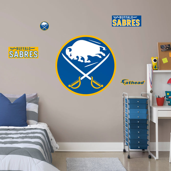Buffalo Sabres - RealBig Logo Collection - Official NHL - Buffalo Sabres - Reusable Vinyl Wall Decals