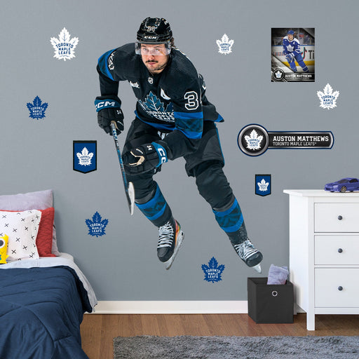 Auston Matthews - RealBig Collection - Official NHL - Toronto Maple Leafs - Reusable Vinyl Wall Decals #4