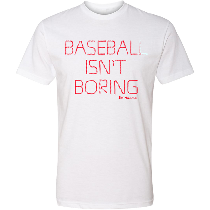 Official Baseball Isn't Boring Unisex T-Shirt White SwingJuice