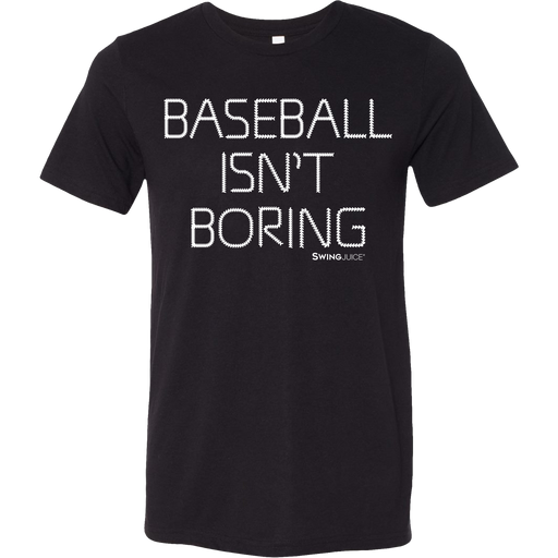 Baseball Official Baseball Isn't Boring Unisex T-Shirt Black by SwingJuice LLC