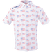 SwingJuice Men's Golf Flag Polo White & Flag Unisex Active Rope Hat Navy-Multi