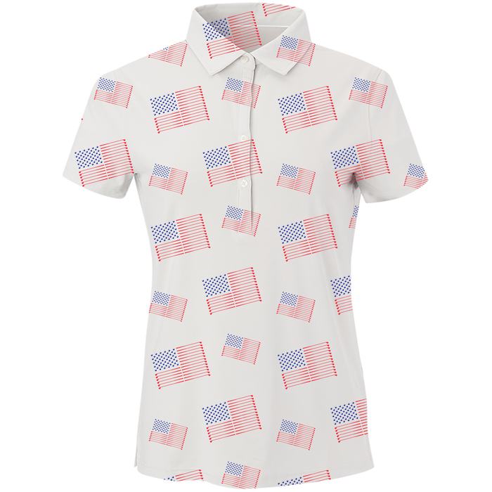 Golf Flag Women's Polo SwingJuice