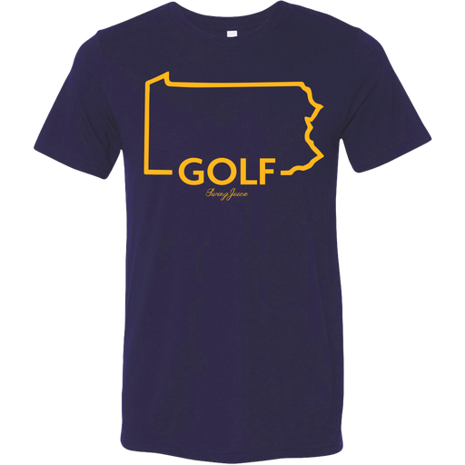Golf Pennsylvania Unisex T-Shirt by SwingJuice LLC