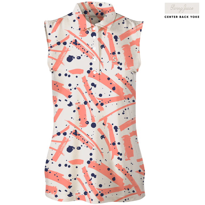 Golf Pollock Women's Sleeveless Polo SwingJuice