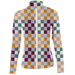 Golf Multi Checker Women's Full Zip SwingJuice