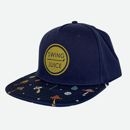 Golf Retro Mushrooms Unisex Snapback Hat Navy O/S by SwingJuice LLC