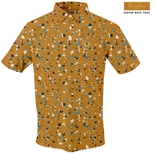 Golf Splatter Men's Polo - Final Sale by SwingJuice LLC