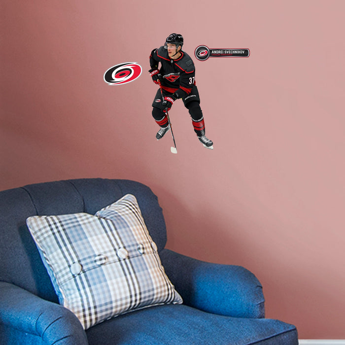 Andrei Svechnikov - RealBig Collection - Official NHL - Carolina Hurricanes - Reusable Vinyl Wall Decals