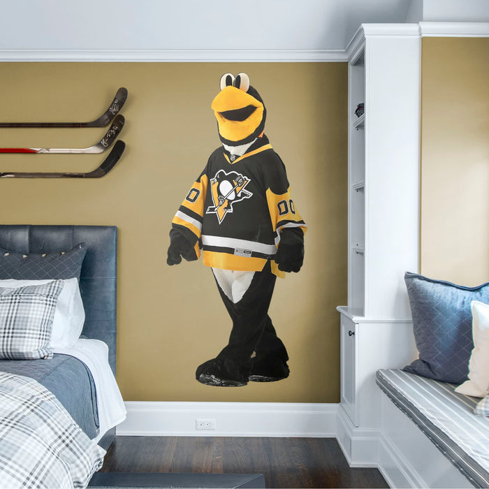 Iceburgh Mascot - RealBig Collection - Official NHL - Pittsburgh Penguins - Reusable Vinyl Wall Decals #1