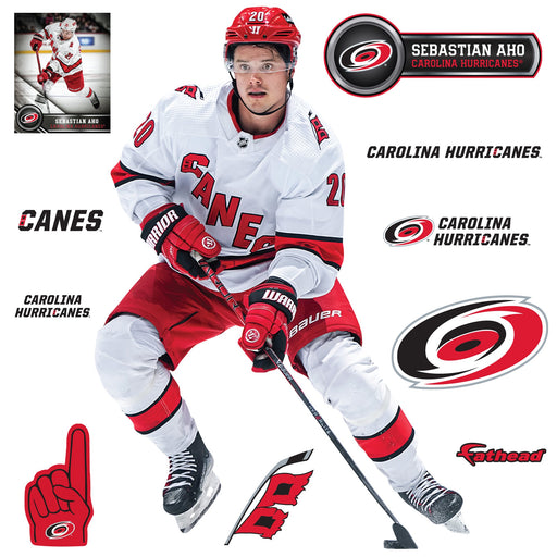 Sebastian Aho - RealBig Collection - Official NHL - Carolina Hurricanes - Reusable Vinyl Wall Decals #2