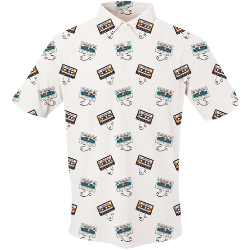 Golf Mixtape Toss Men's Polo by SwingJuice LLC