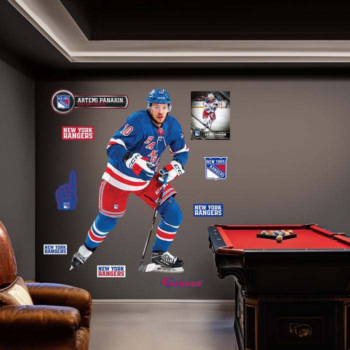 Artemi Panarin - RealBig Collection - Official NHL - New York Rangers - Reusable Vinyl Wall Decals #3